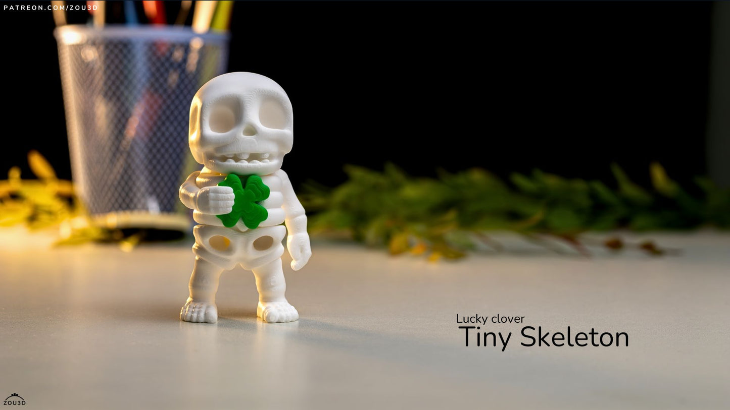 Tiny Lucky Clover Skeleton