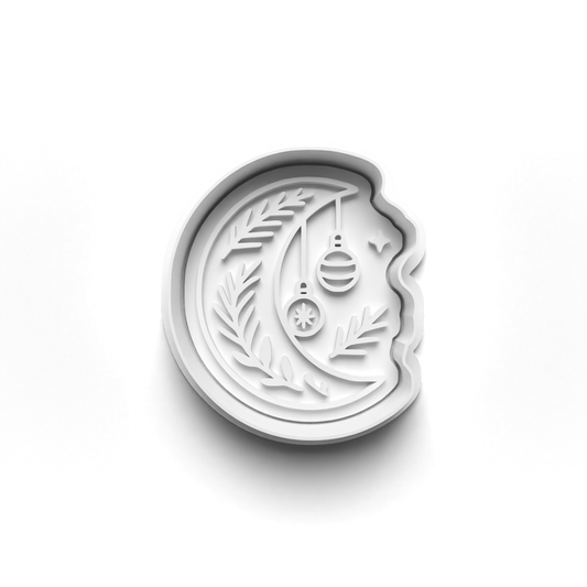 Christmas Moon Cookie Cutter