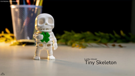 Tiny Lucky Clover Skeleton