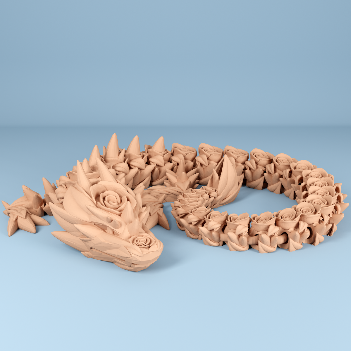 Rose Dragon 3D printed articulated dragon
