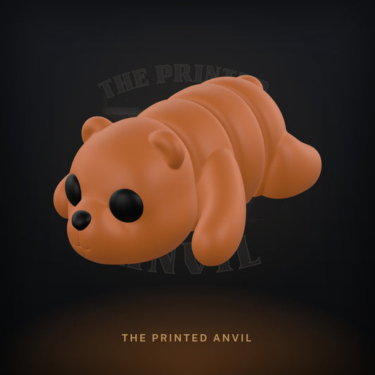 Baby Bear 3D render in Brown and Black