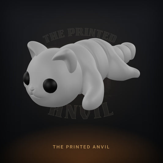 Baby Cat 3D render in Gray and Black