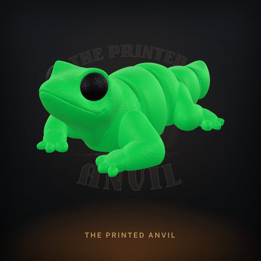 Baby Lizard 3D render in Green and Black