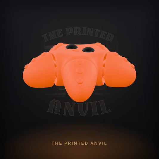 Baby Starfish 3D render in Orange and Black