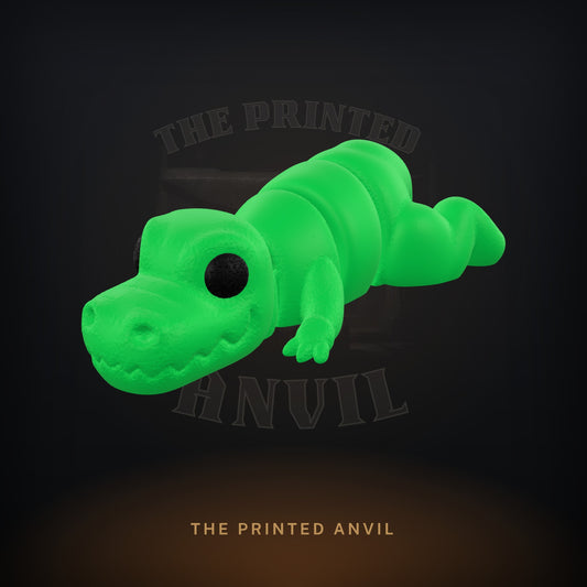 Baby Trex 3D render in Green and Black