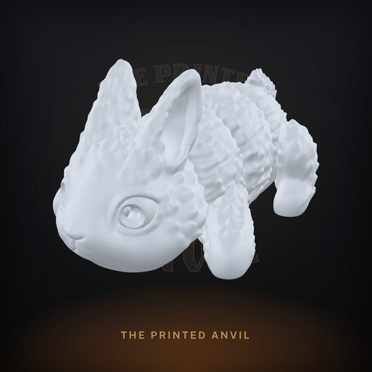 Bunny 3D render in Silver