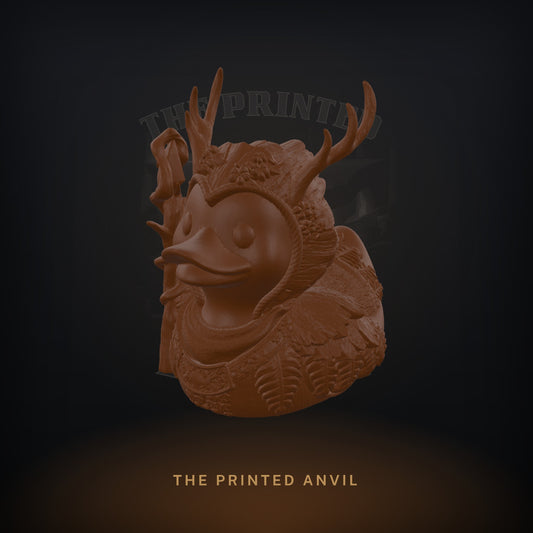 Druid Ducky 3D render in Brown