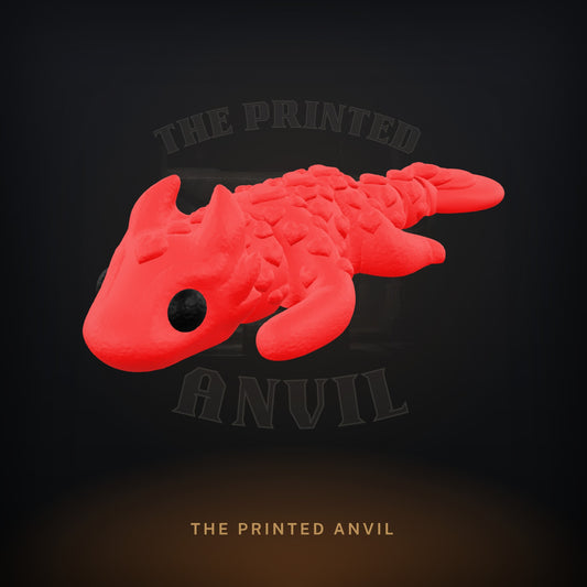 Love Dragon 3D render in Red and Black