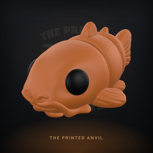 Baby Catfish 3D render in Brown and Black
