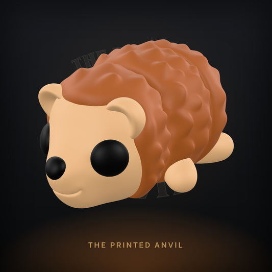 Baby Hedgehog 3D render in Brown, Tan and Black