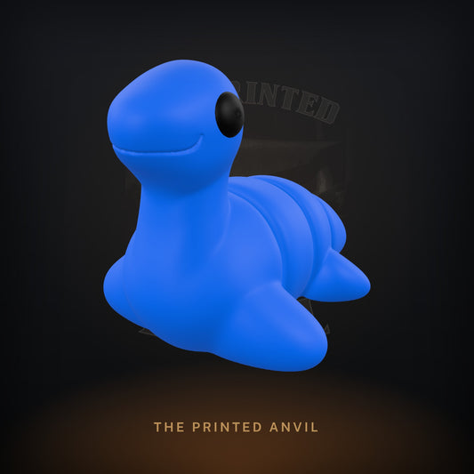 Baby Ness 3D render in Blue and Black