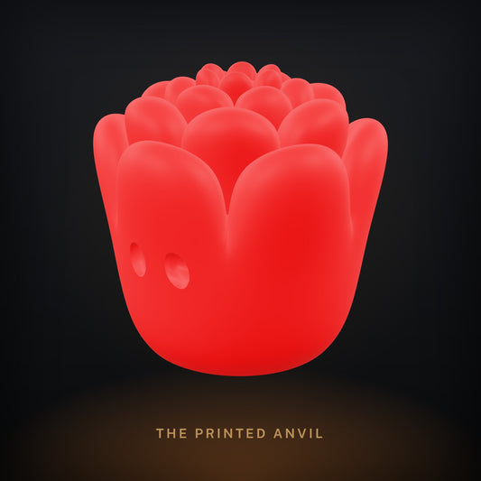 Zou Flower 3D render in Red
