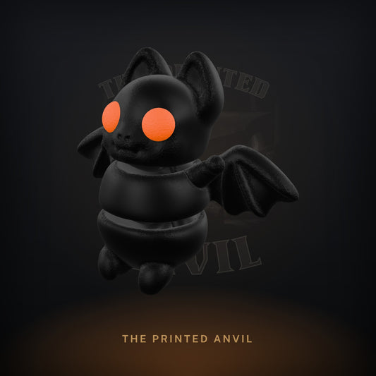 Tiny Bat 3D render in Black and Orange
