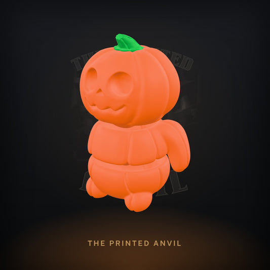 Tiny Pumpkin 3D render in Orange and Green