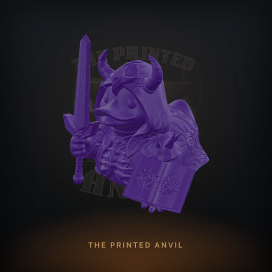 Warlock Ducky 3D render in Purple